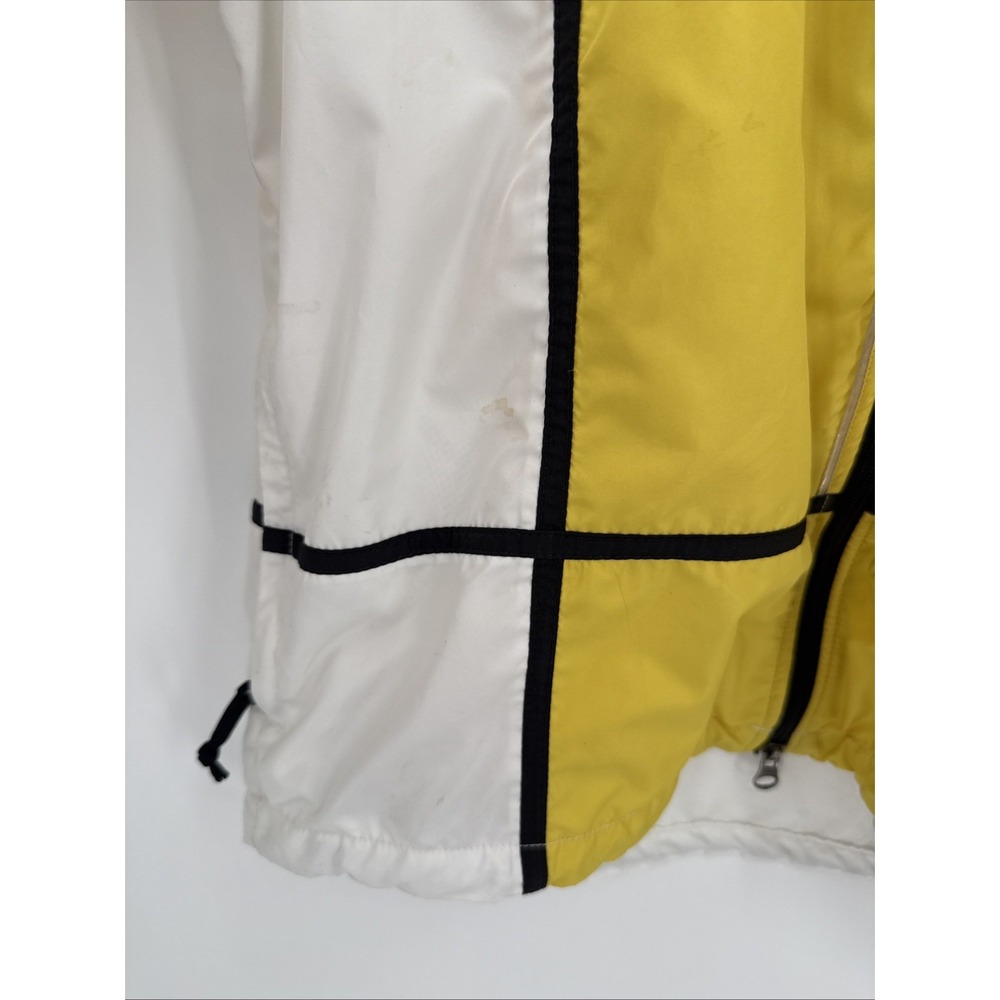 Vintage 90's Nike Men's Yellow White Zip Up Windbreaker Size Medium Retro READ - Picture 4 of 14